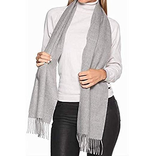 Natūralus 100% Jaunos Alpakos Šalikas - Pilka Spalva | Rankų Darbas