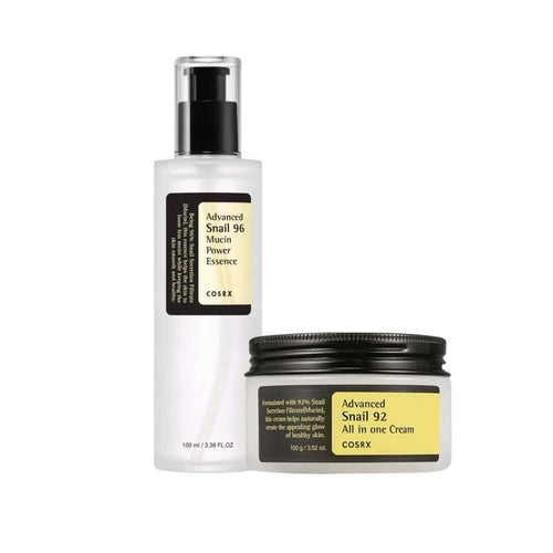 COSRX Advanced Snail rinkinys: esencija ir kremas